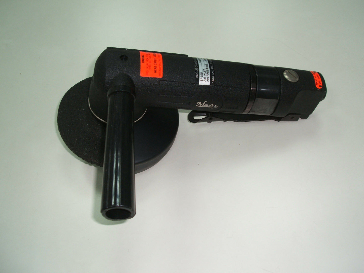 Meuleuse d'angle pneumatique industrielle Master Palm de 4,5 pouces avec poignée latérale, 1 cheval-vapeur