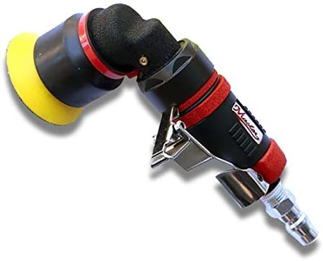 Ponceuse pneumatique orbitale Master Palm 58020 à profil bas et angle droit, 2 pouces, 16 500 tr/min
